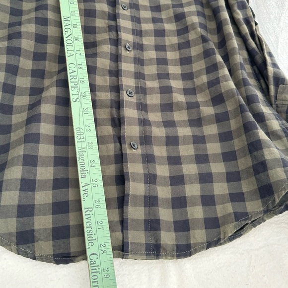jf j.ferrar Green and Black Casual Button Down Shirt#A - Picture 5 of 6